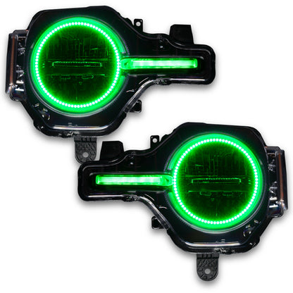 ORACLE Lighting Oracle 21-22 Ford Bronco Headlight Halo Kit w/DRL Bar - Base Headlights -w/BC1 Controller
