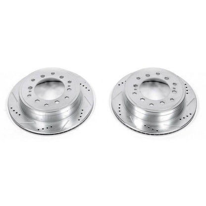 PowerStop Power Stop 10-19 Lexus GX460 Rear Evolution Drilled & Slotted Rotors - Pair