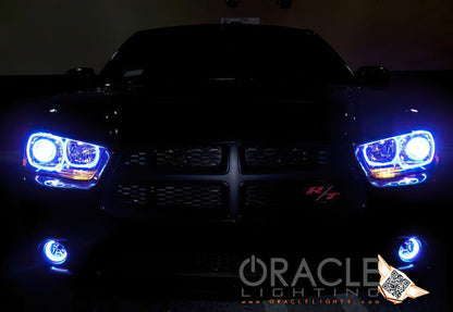 ORACLE Lighting Oracle 11-12 Dodge Charger LED Fog Light Halo Kit - Red
