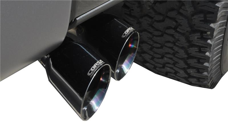 CORSA Performance Corsa 2011-2014 Ford F-150 Raptor 6.2L V8 133in Wheelbase Black Xtreme Cat-Back Exhaust