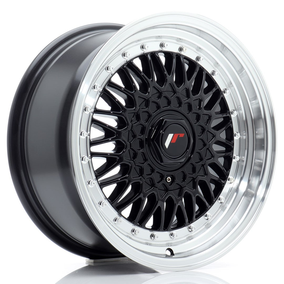 JR Wheels JR91675142574GB - JR9 16x7,5 ET25 4x100/108 Gloss Black w/ Machined Lip