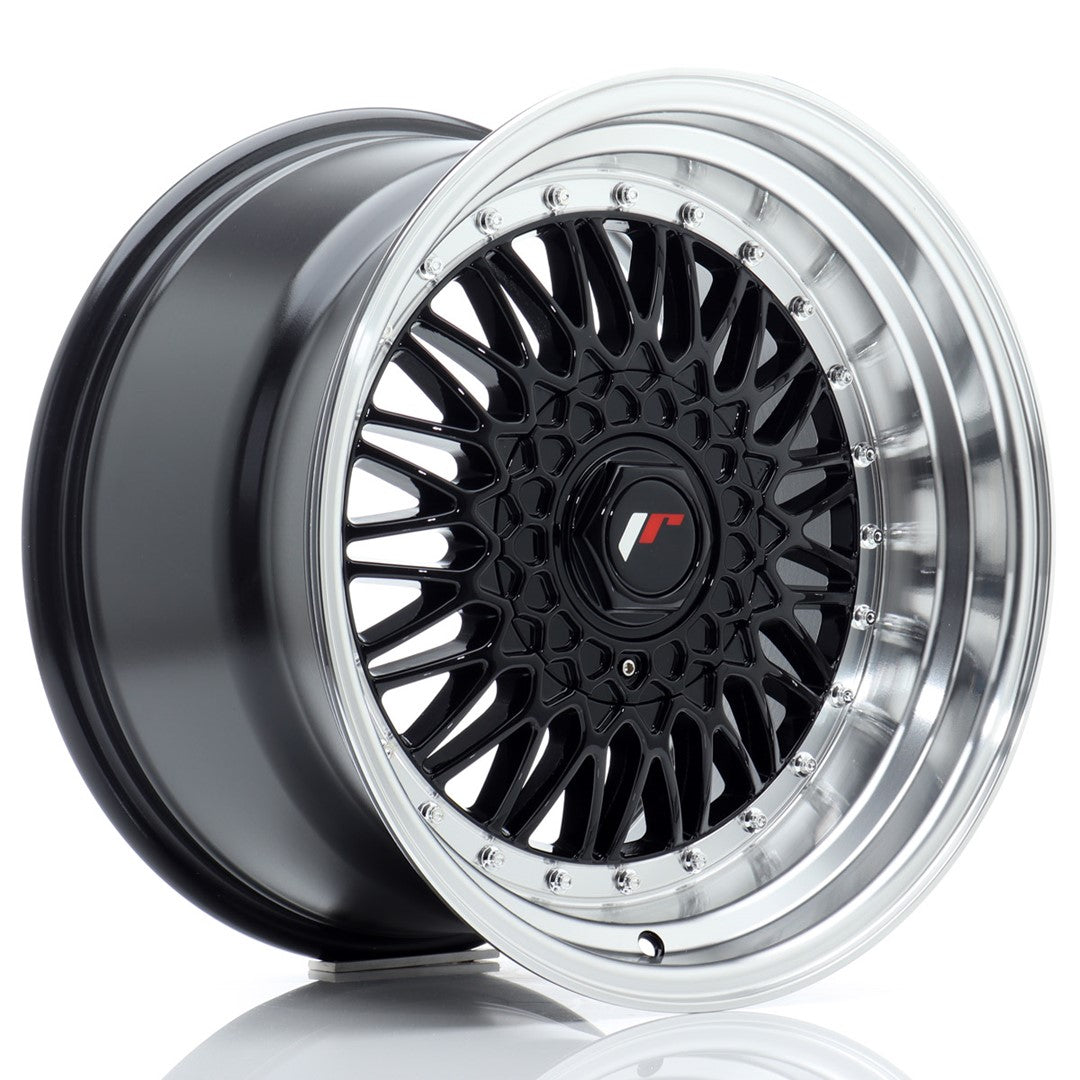 JR Wheels JR9171092074GB - JR9 17x10 ET20 5x112/120 Gloss Black w/ Machined Lip
