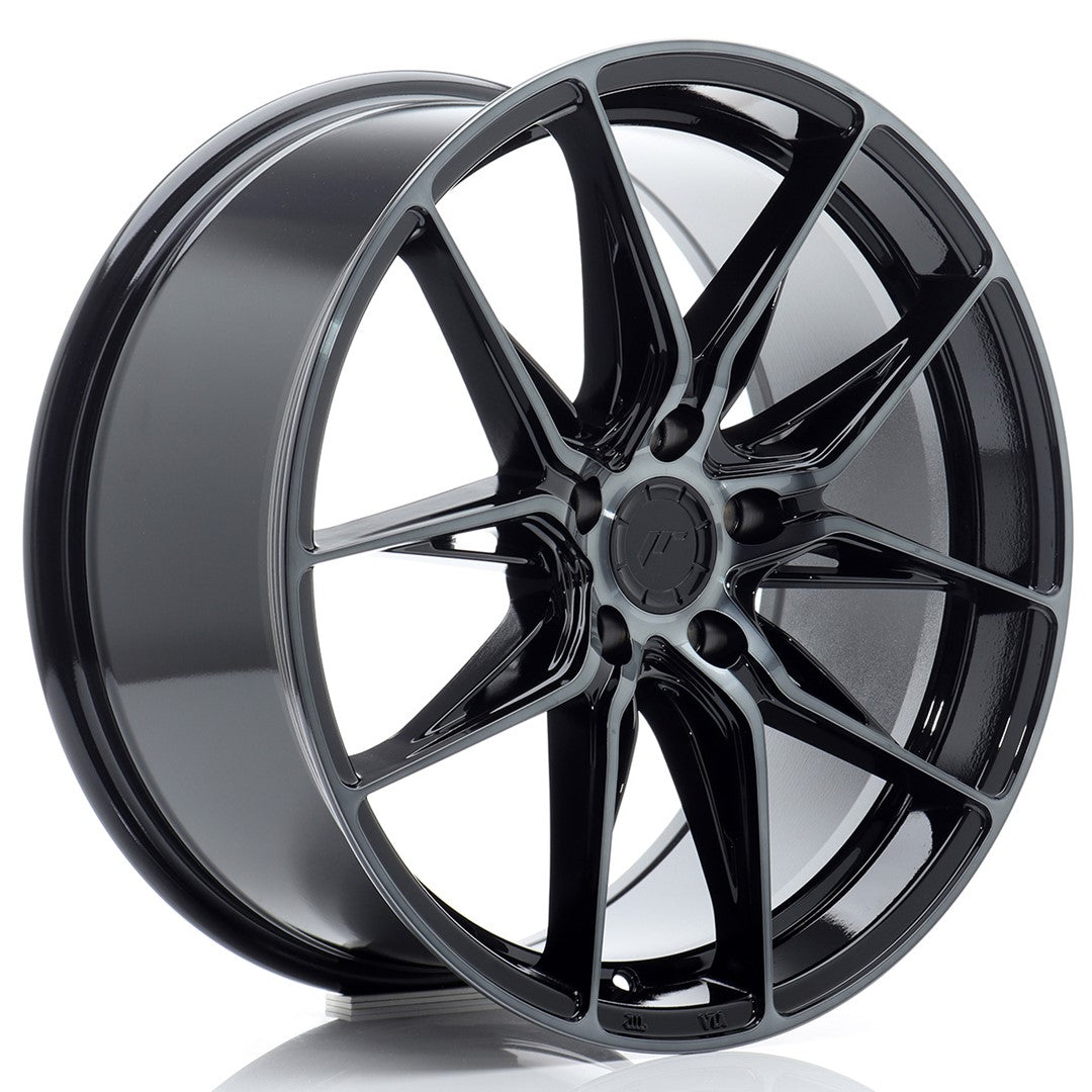 JR Wheels JR441880F15L4266BMTF - JR44 18x8 ET42 5x112 Black Machined w/ Tinted Face