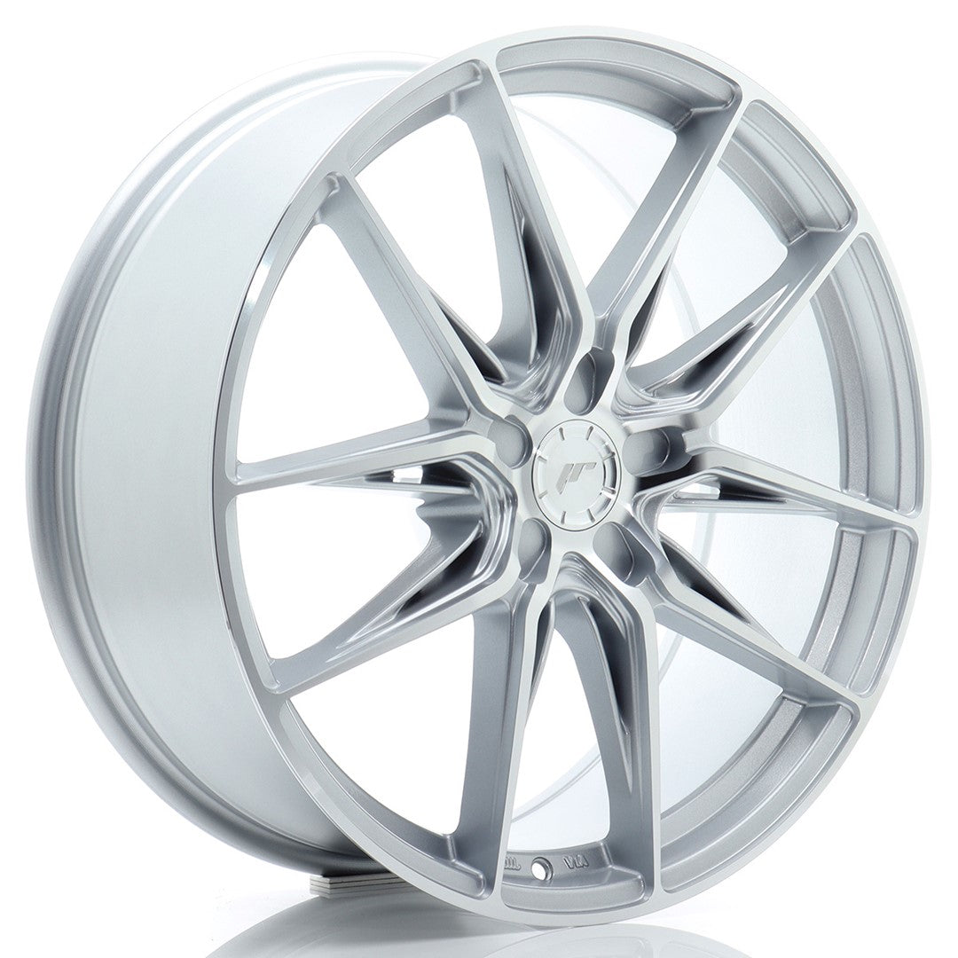 JR Wheels JR442090F15X2072SM - JR44 20x9 ET20-51 5H BLANK Silver w/ Machined Face