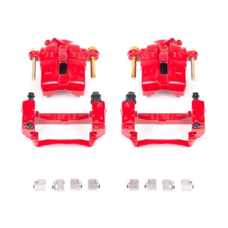 PowerStop Power Stop 94-97 Mazda Miata Front Red Calipers w/Brackets - Pair