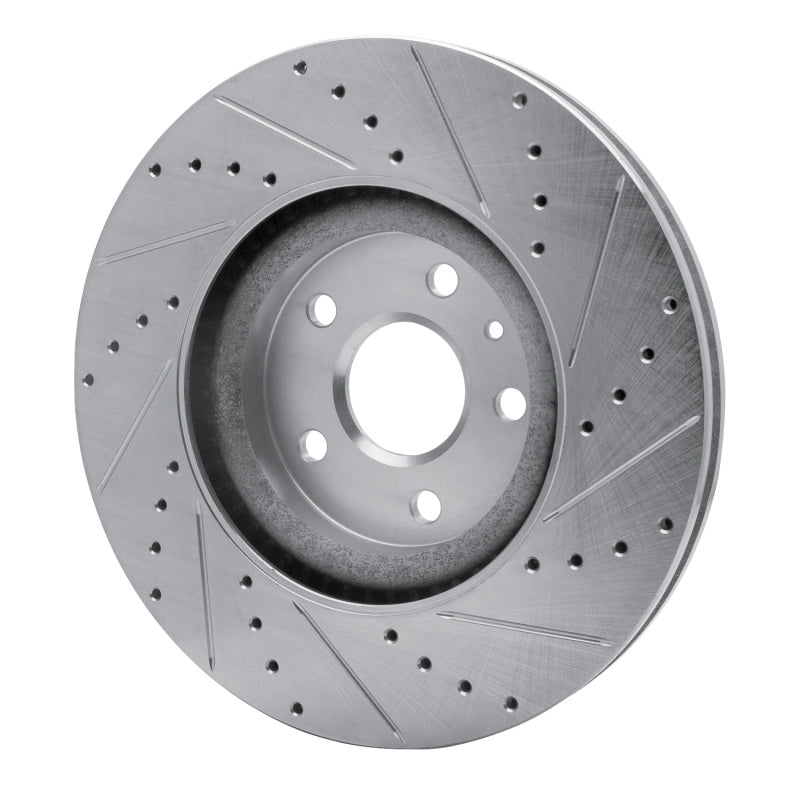 R1 Concepts R1 13-19 Buick Regal Front Left Drilled & Slotted Silver Brake Rotor