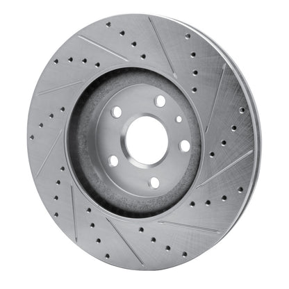R1 Concepts R1 13-19 Buick Regal Front Left Drilled & Slotted Silver Brake Rotor