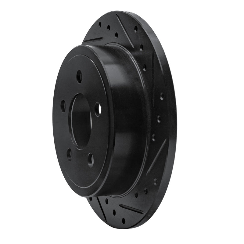 R1 Concepts R1 03-07 Jeep TJ (Canada - See Wrangler for US) Rear Right Drilled & Slotted Black Brake Rotor