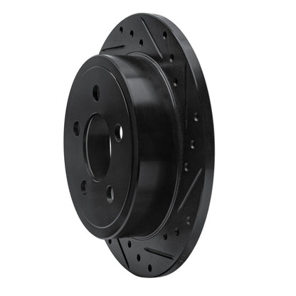 R1 Concepts R1 03-07 Jeep TJ (Canada - See Wrangler for US) Rear Right Drilled & Slotted Black Brake Rotor