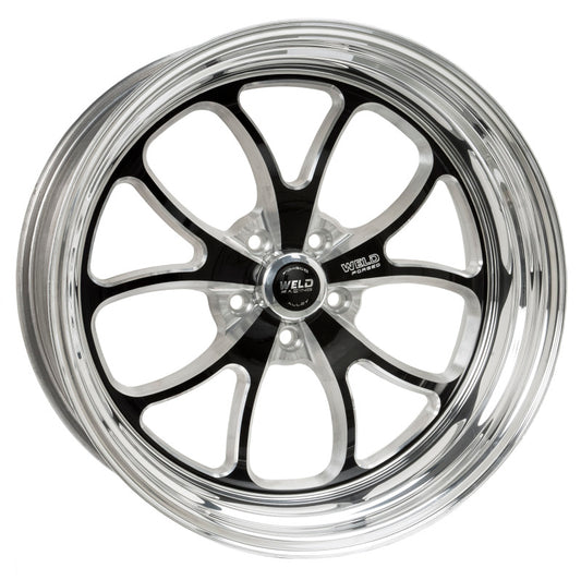 Weld S76 20x11 / 5x115mm BP / 5.8in. BS Black Wheel (High Pad) - Non-Beadlock