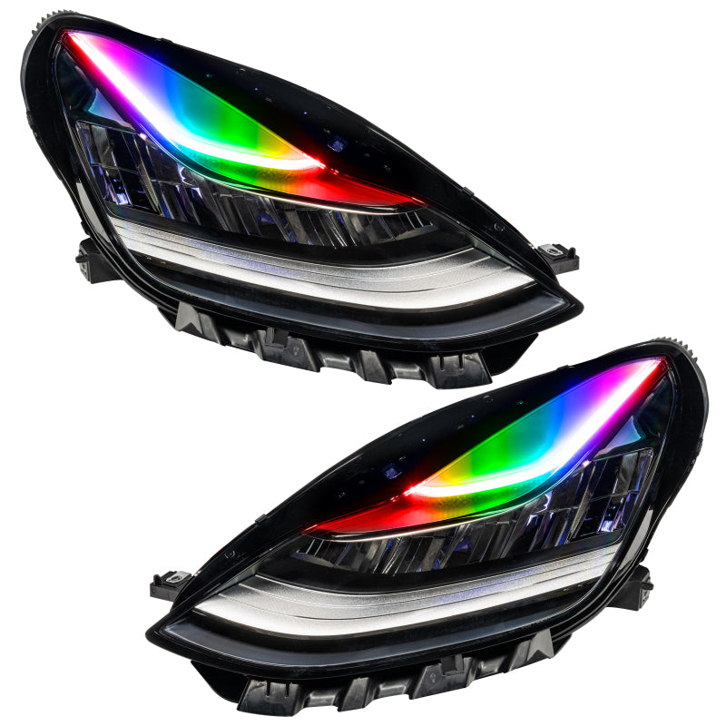 ORACLE Lighting Oracle 17-21 Tesla Model 3 Headlight DRL Upgrade Kit - ColorSHIFT