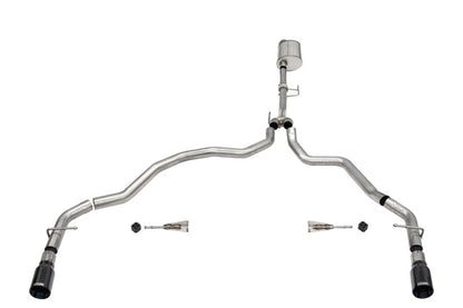 CORSA Performance Corsa 2021-2025 Ford F-150 Regular Cab/ 8in Bed 3.5L V6 Sport Cat-Back Dual Rear Exit-