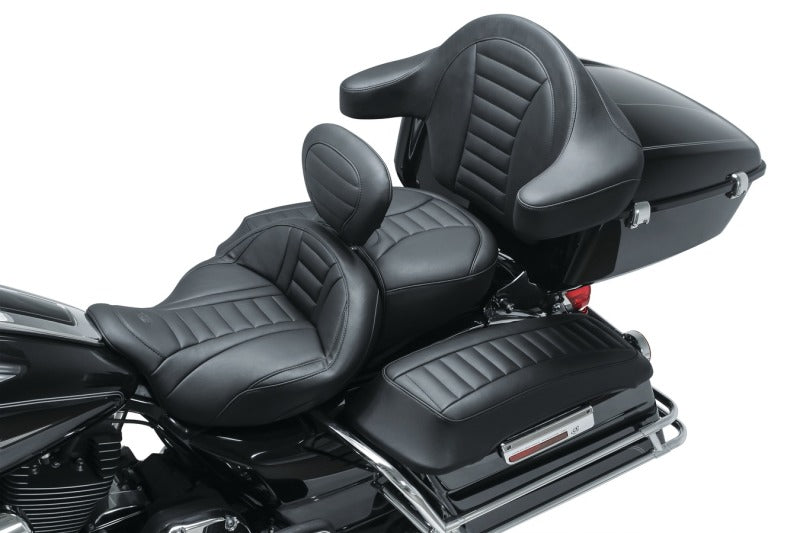 Mustang Motorcycle Mustang 08-21 Harley Electra Glide Std, Rd Glide ,Rd King, Str Glide Driver Backrest Deluxe - Black