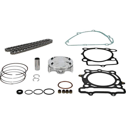 Vertex Pistons Vertex Piston 15-16 Kawasaki KX 250 F 250cc Forged Replica Top-End Piston Kit 13.8:1 Comp.