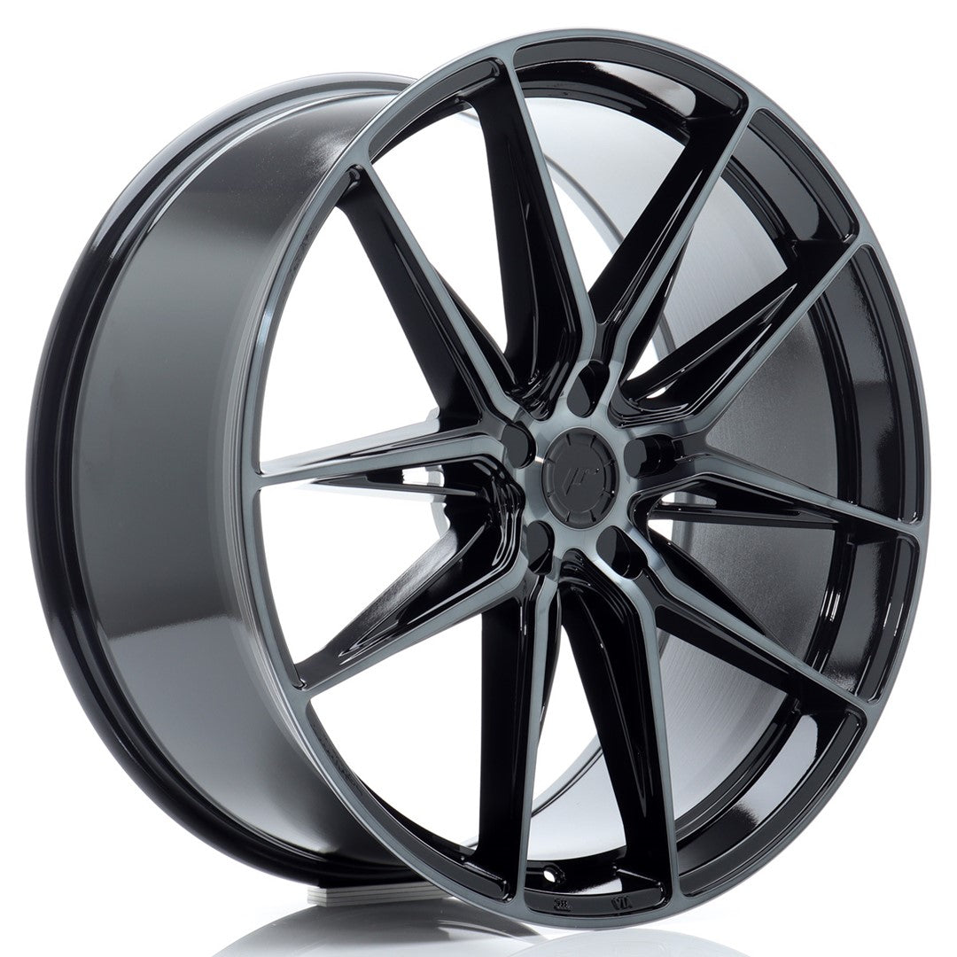 JR Wheels JR442210F15X2074BMTF - JR44 22x10 ET20-46 5H BLANK Black Machined w/ Tinted Face