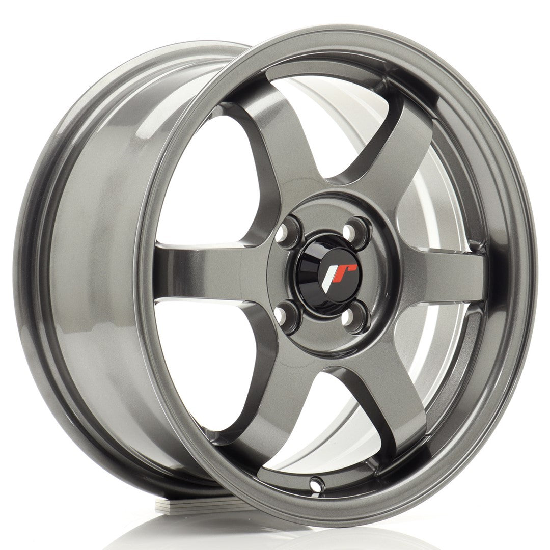 JR Wheels JR315704H2567GM1 - JR3 15x7 ET25 4x100 Gun Metal