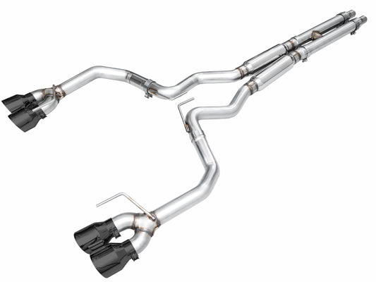 AWE Tuning AWE 2024 Ford Mustang GT Fastback S650 RWD Track Edition Cat-Back Exhaust w/ Quad Diamond Black Tips