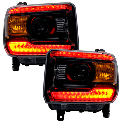 ORACLE Lighting Oracle 14-15 GMC Sierra Headlight DRL Upgrade Kit - ColorSHIFT w/ BC1 Controller