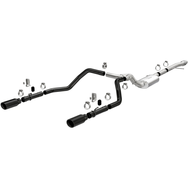 MagnaFlow 2019 Chevy Silverado 1500 V8 5.3L/V6 4.3L Street Series Dual Exit Exhaust w/ Black Tips