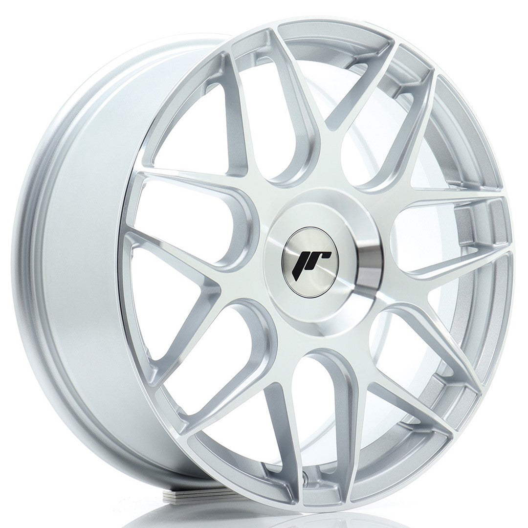 JR Wheels JR181770F1XX2067SM1 - JR18 17x7 ET20-40 BLANK Silver Machined Face