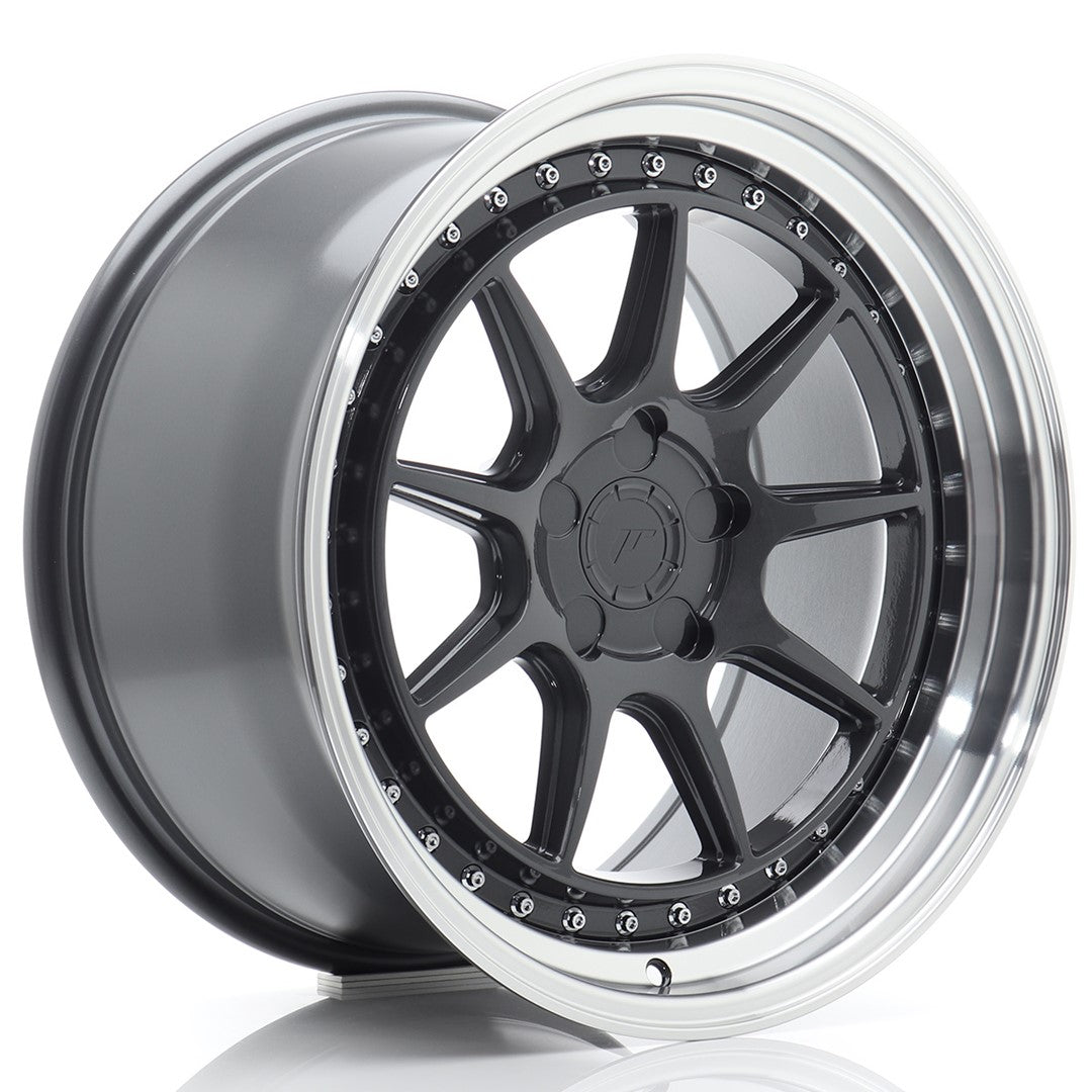 JR Wheels JR471895F25X1572HGL - JR47 18x9,5 ET15-35 5H BLANK Hyper Gray w/ Machined Lip