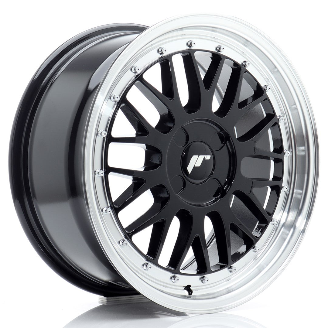 JR Wheels JR231780F14X2067GB1 - JR23 17x8 ET20-45 4H BLANK Gloss Black w/ Machined Lip