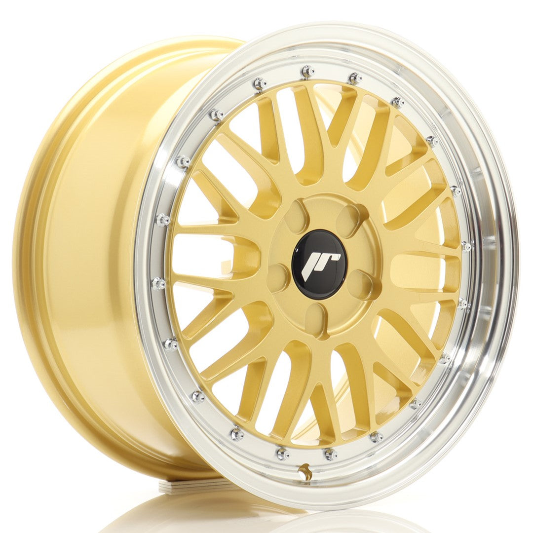 JR Wheels JR231780F15X2072GD1 - JR23 17x8 ET20-45 5H BLANK Gold w/ Machined Lip