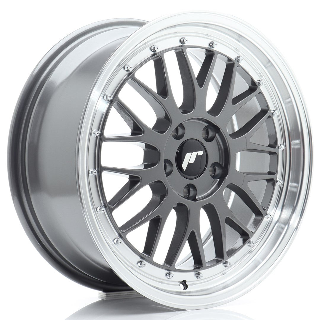 JR Wheels JR231880F15L4066HG1 - JR23 18x8 ET40 5x112 Hyper Gray w/ Machined Lip
