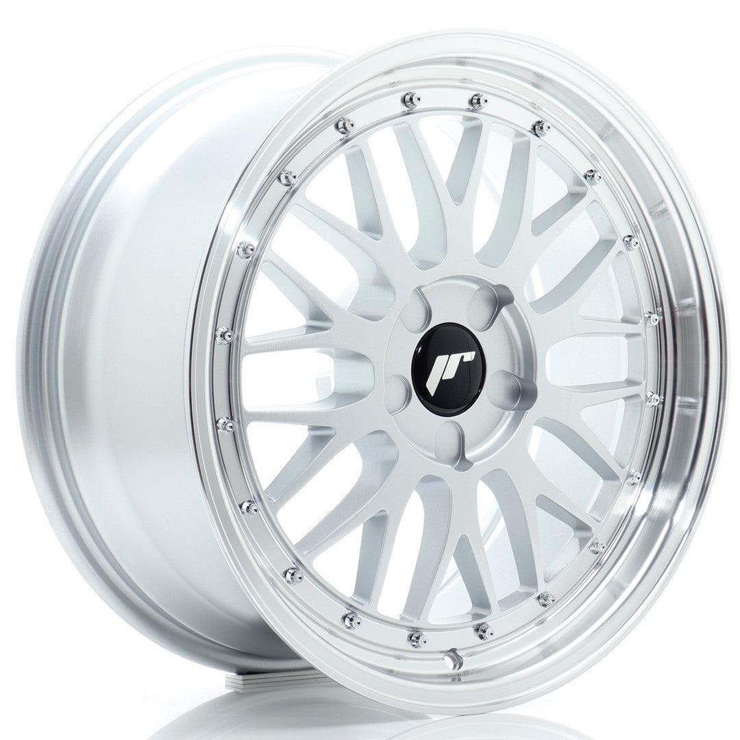 JR Wheels JR231880F15X2072HS2 - JR23 18x8 ET20-42 5H BLANK Hyper Silver w/ Machined Lip