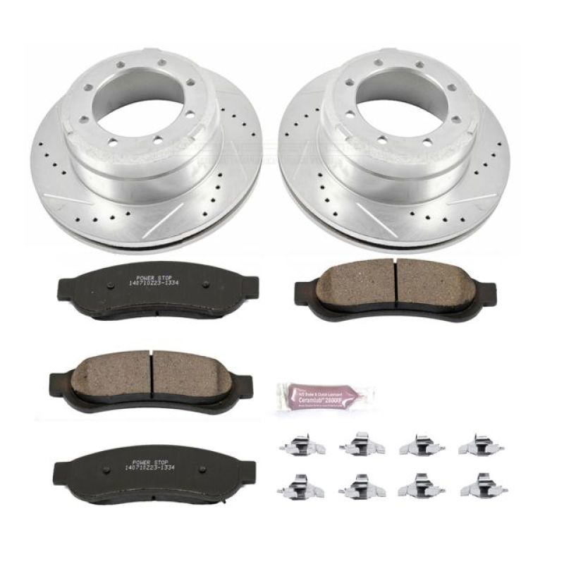 PowerStop Power Stop 10-12 Ford F-350 Super Duty Rear Z23 Evolution Sport Brake Kit