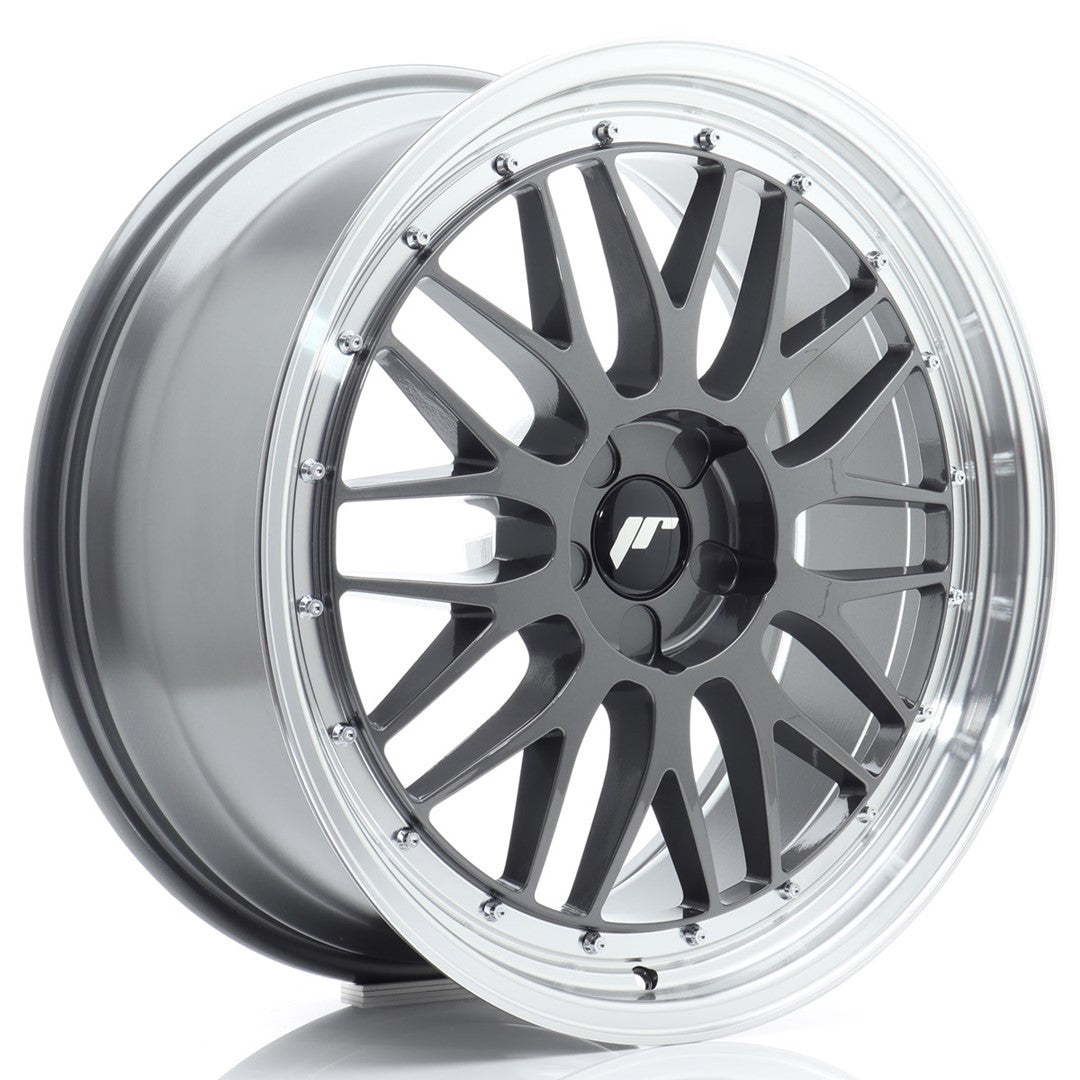 JR Wheels JR232090F15X2072HG1 - JR23 20x9 ET20-51 5H BLANK Hyper Gray w/ Machined Lip