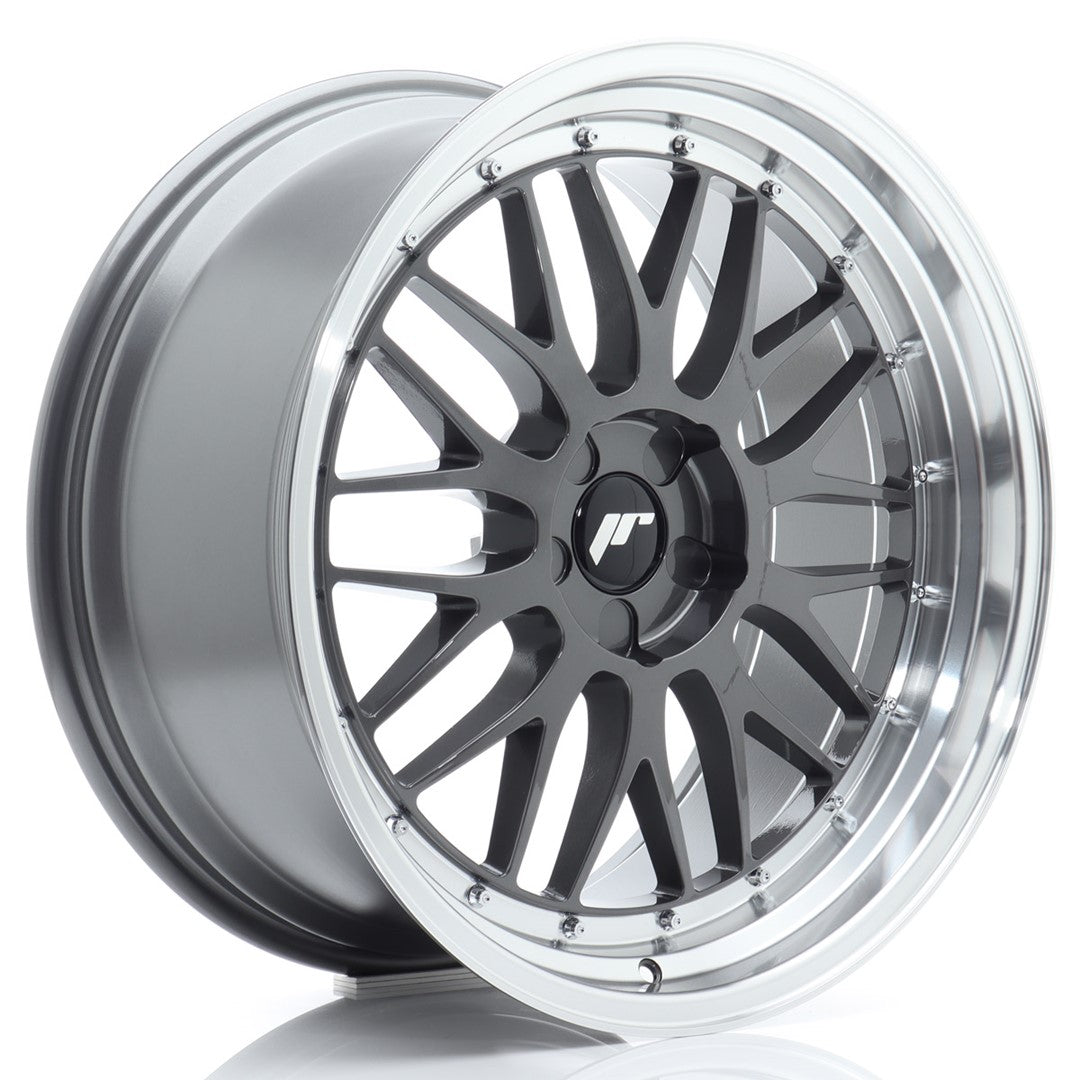 JR Wheels JR232010F25X2072HG1 - JR23 20x10 ET20-40 5H BLANK Hyper Gray w/ Machined Lip