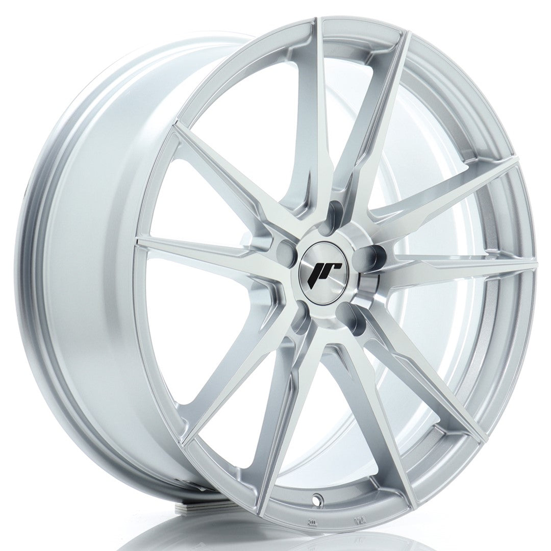 JR Wheels JR212080F15X2072SM1 - JR21 20x8 ET20-40 5H BLANK Silver Machined Face