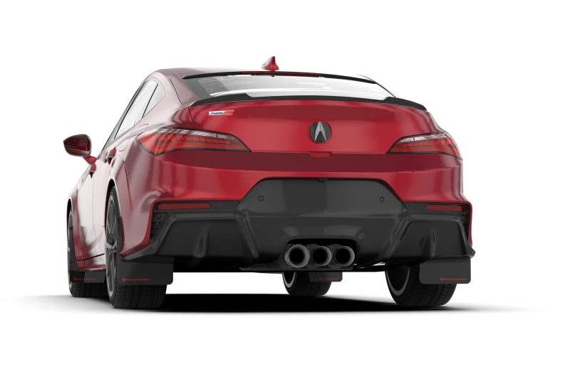 Rally Armor 23-26 Acura Integra Type S Black Mud Flap w/White Logo