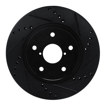 R1 Concepts R1 -24 Subaru Forester Front Right Drilled & Slotted Black Brake Rotor
