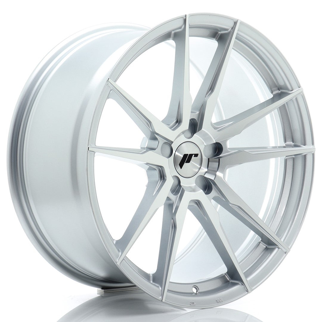 JR Wheels JR212010F25X2072SM1 - JR21 20x10 ET20-48 5H BLANK Silver Machined Face