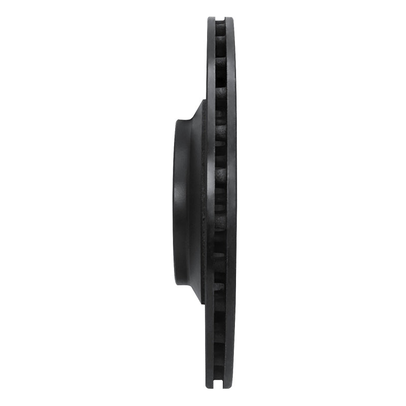 R1 Concepts R1 05-11 Audi A6 Quattro Rear Left Drilled & Slotted Black Brake Rotor