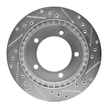 R1 Concepts R1 91-98 Chevrolet Tracker Front Left Drilled & Slotted Silver Brake Rotor