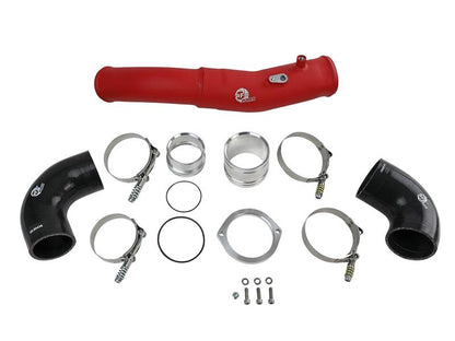 aFe 2020 Toyota Supra 3.0L 3in Red Intercooler Tube - Hot