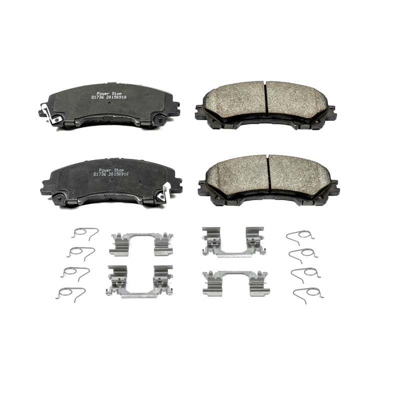 PowerStop Power Stop 14-19 Infiniti Q50 Front Z17 Evolution Ceramic Brake Pads w/Hardware