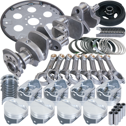 Eagle Chevy 350 2Pc 3.480in Crank 5.700in I-Beam Rods Cast -7cc 4.030in Pistons Balanced Assembly