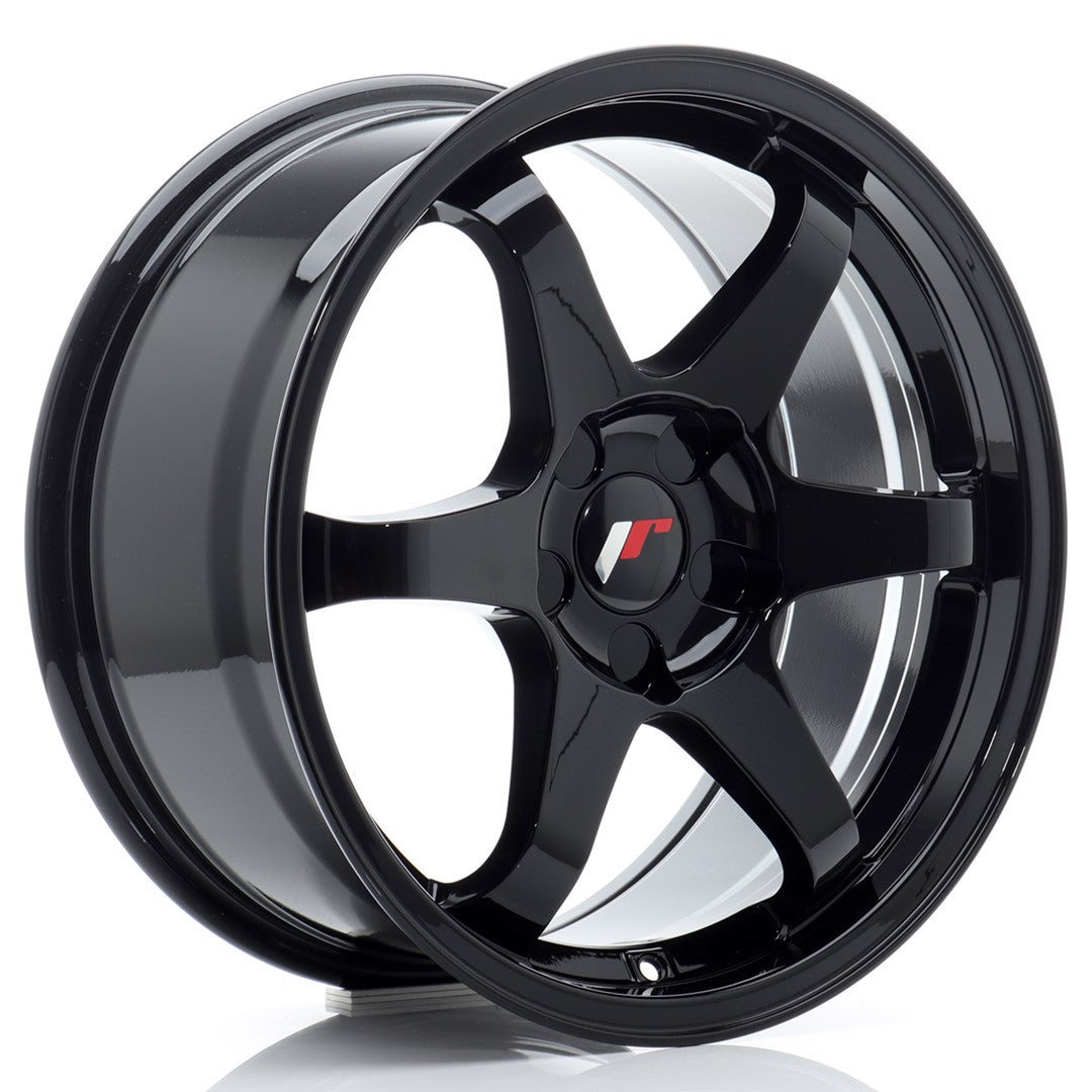 JR Wheels JR317805X2072GB - JR3 17x8 ET20-35 5H BLANK Gloss Black