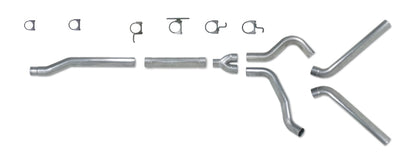 Diamond Eye Performance Diamond Eye KIT 4in Catback MFLR RPLCMENT PIPE DUAL SS: 03-07 FORD 6.0L F250/F350
