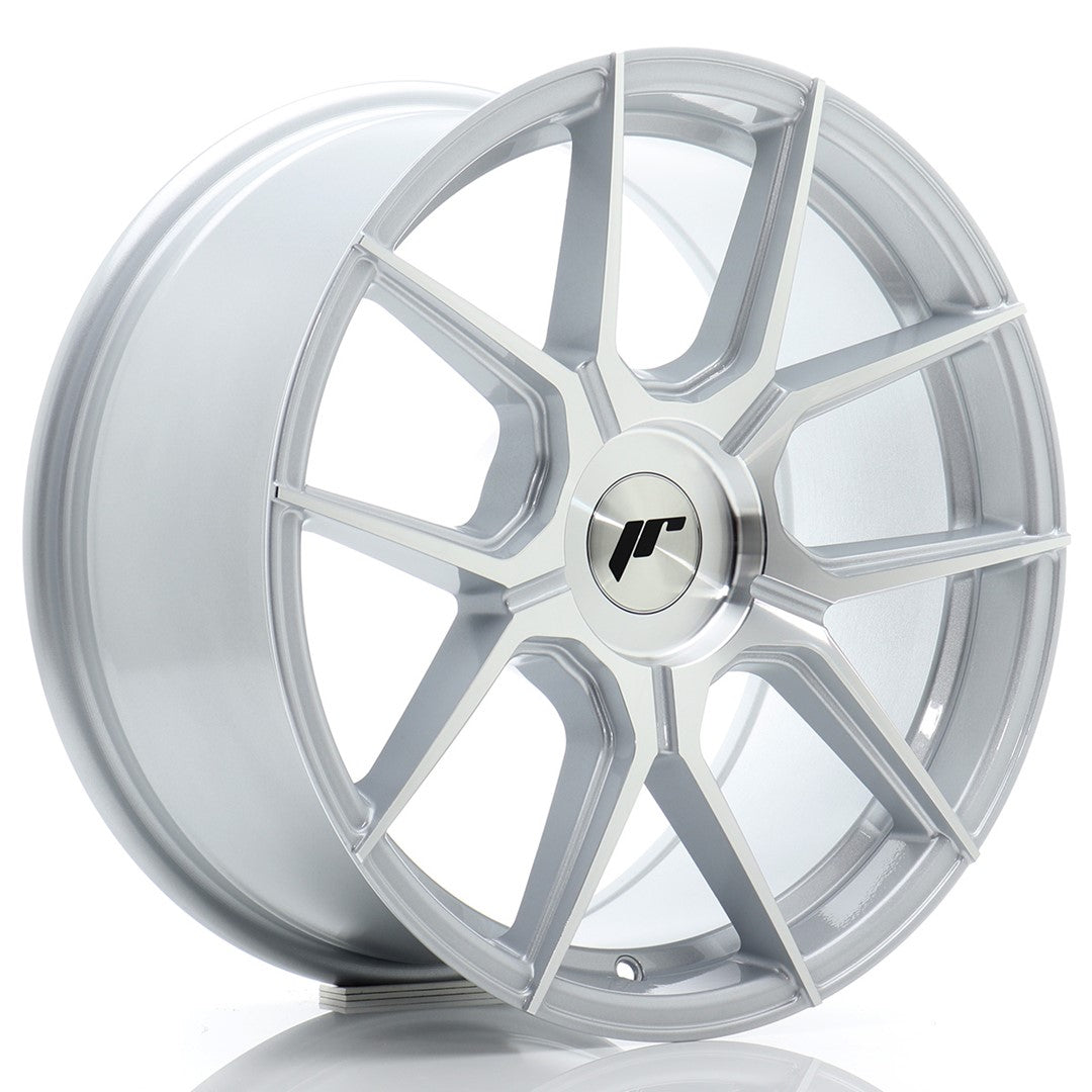 JR Wheels JR301780F2XX2072SM1 - JR30 17x8 ET20-40 BLANK Silver Machined Face