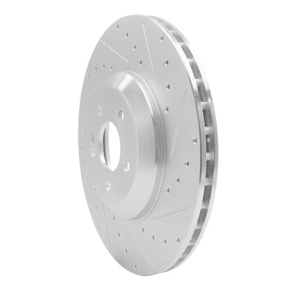R1 Concepts R1 17-23 Mercedes-Benz E43 AMG Rear Right Drilled & Slotted Silver Brake Rotor