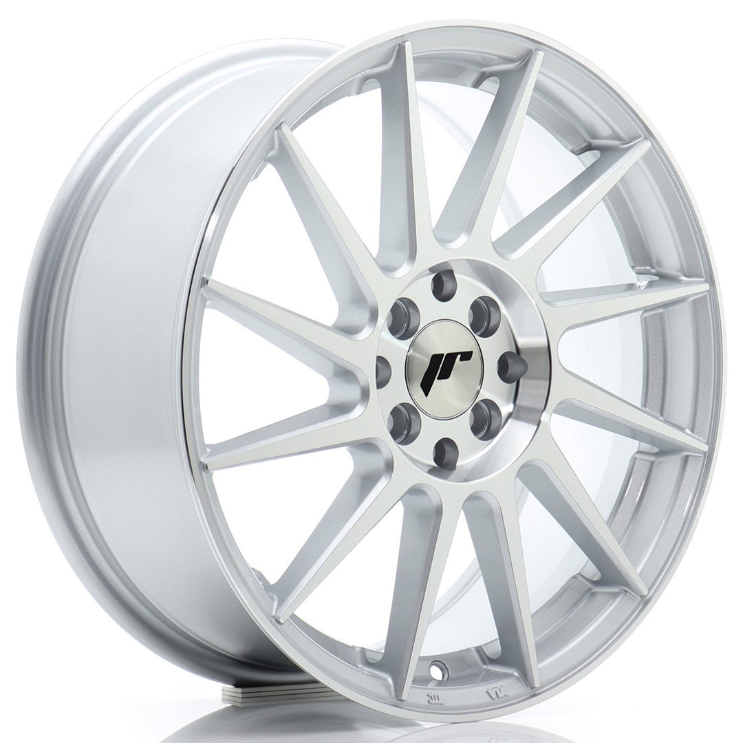 JR Wheels JR221770F18H2567SM1 - JR22 17x7 ET25 4x100/108 Silver Machined Face