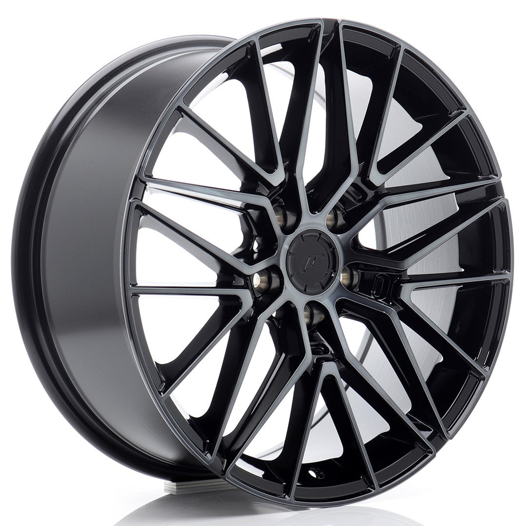 JR Wheels JR381880F15L4266BMTF - JR38 18x8 ET42 5x112 Black Machined w/ Tinted Face