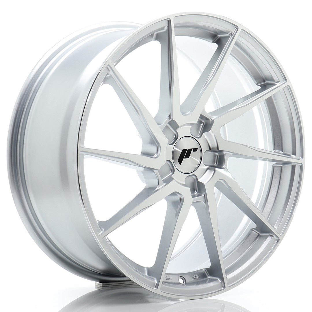 JR Wheels JR361980F15X2072SM - JR36 19x8 ET20-40 5H BLANK Silver Machined Face