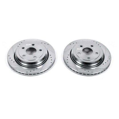 PowerStop Power Stop 11-19 Dodge Durango Rear Evolution Drilled & Slotted Rotors - Pair