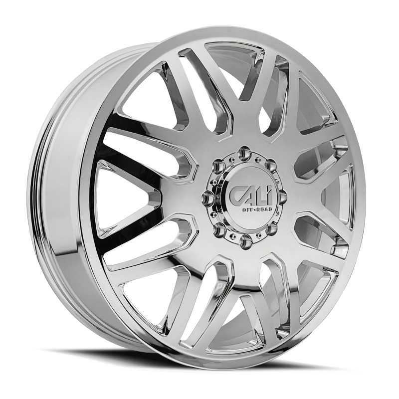 Cali Off-Road 9115D Invader Dually 24x8.25 / 8x200 BP / 115mm Offset / 142mm Hub Chrome Wheel